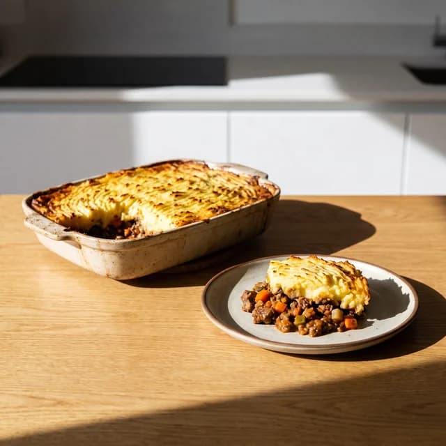 Cottage pie, a British and Irish dish
